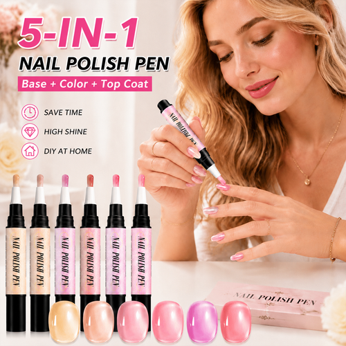 💅 6PCS One-Step Gel Nail Art Pen Set – Salon Beauty at Home