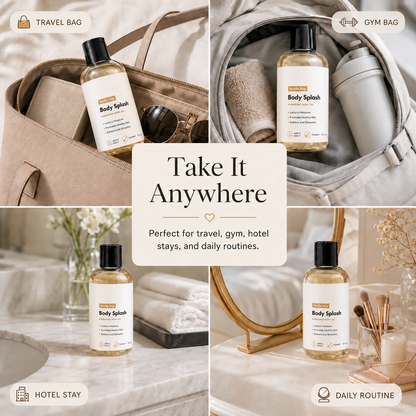 ✨ Body Splash Skin Smoothing Body Oil, Non-Greasy Hydrating Glow Oil