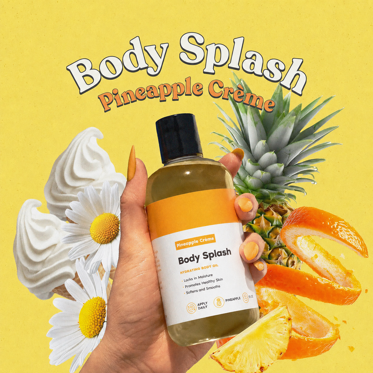 ✨ Body Splash Skin Smoothing Body Oil, Non-Greasy Hydrating Glow Oil