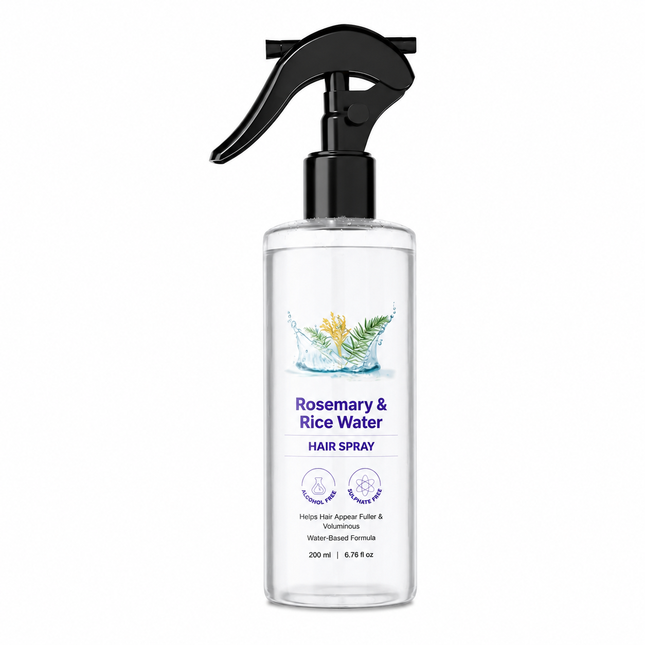 🌿100% Natural Rosemary Rice Water Spray, Nourishing Hair Spray 200ml