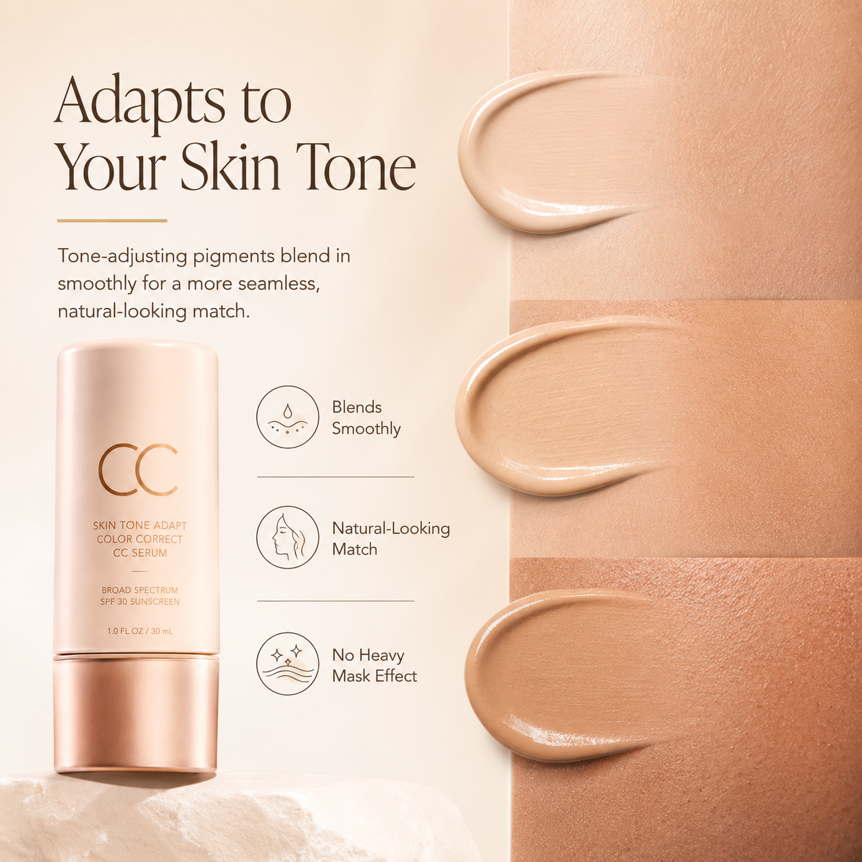 ☀️Skin Tone Adapt Color Correct CC Serum