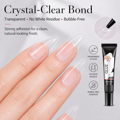 💅 Halb fester Press-On Nagelkleber Gel, schnell trocknend, langanhaltend, keine UV-Lampe erforderlich