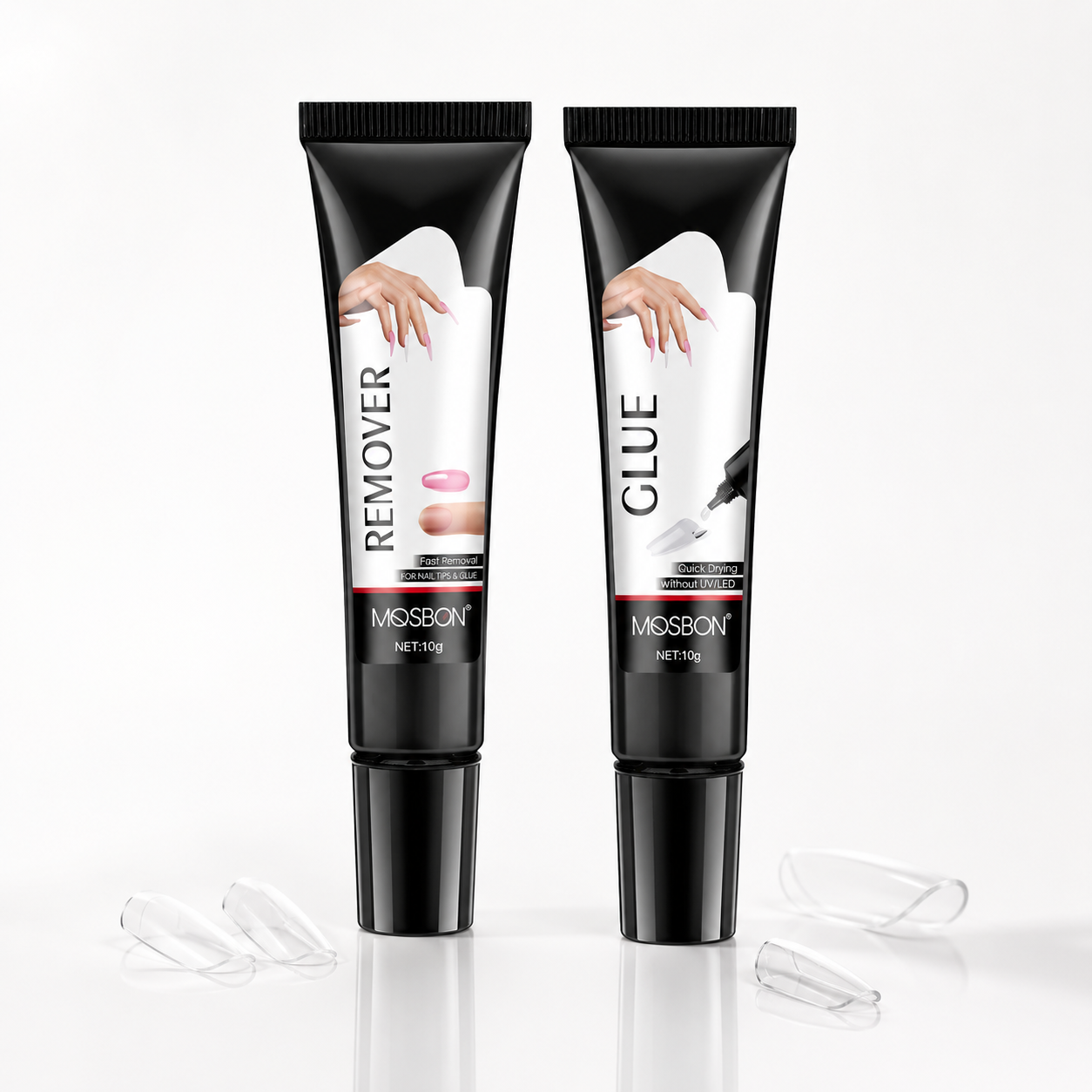 💅 Semi Solid Press On Nail Glue Gel, Quick Dry Long Lasting, No UV Lamp Required