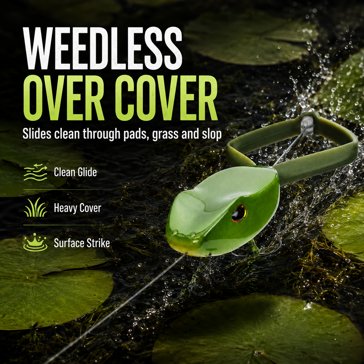 Green Back Topwater Frog Fishing Lure