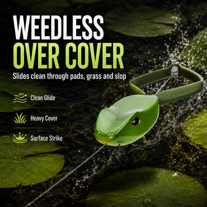 Green Back Topwater Frog Fishing Lure