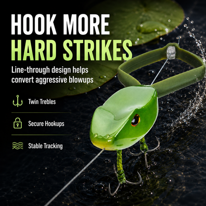 Green Back Topwater Frog Fishing Lure