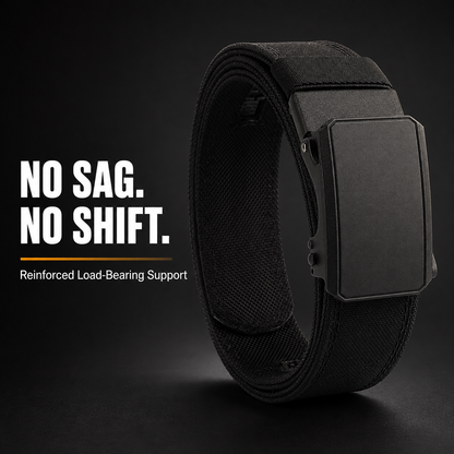 No-Sag Micro-Adjustable EDC Ratchet Belt