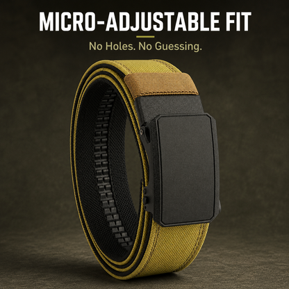 No-Sag Micro-Adjustable EDC Ratchet Belt