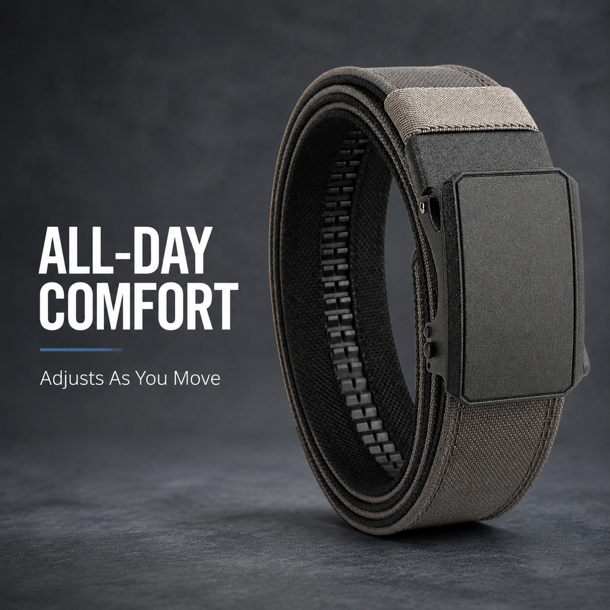 No-Sag Micro-Adjustable EDC Ratchet Belt
