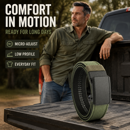 No-Sag Micro-Adjustable EDC Ratchet Belt