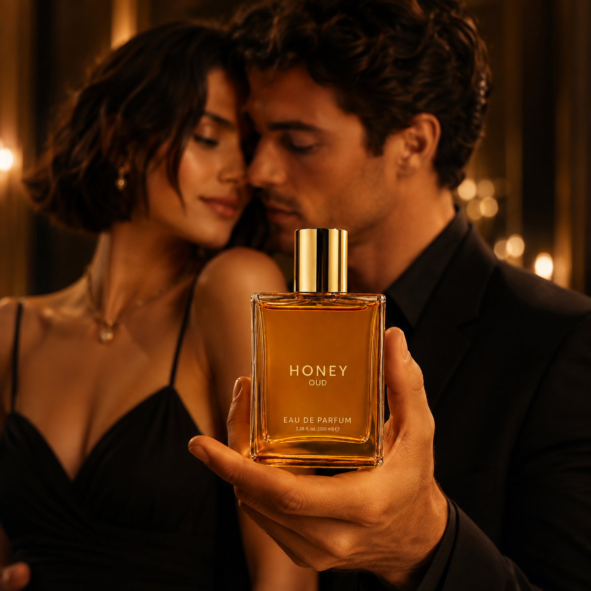 Luxury Honey Oud Eau de Parfum – Warm & Rich Unisex Fragrance, 3.4 fl oz