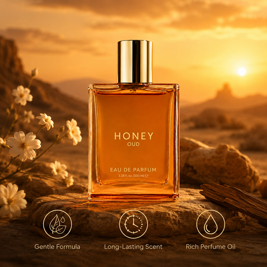 Perfume Luxury Honey Oud – Fragancia unisex cálida y opulenta, 100 ml