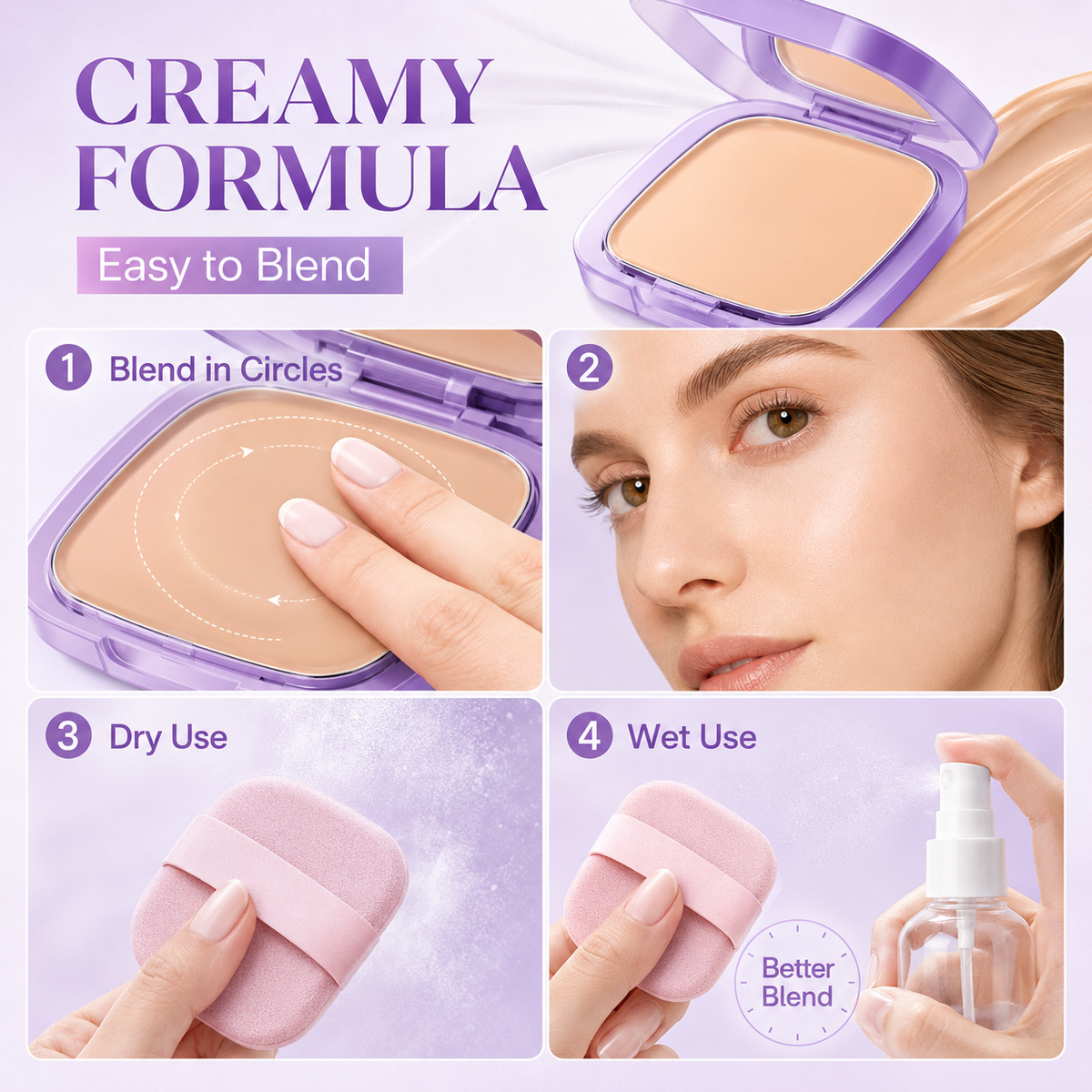 Full Coverage Creamy Foundation Waterproof with SPF 30