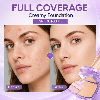 Full Coverage Creamy Foundation Waterproof with SPF 30