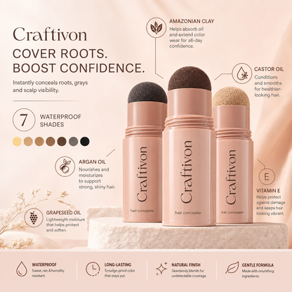 ✨ Sofortiger Haaransatz-Concealer – Voller aussehende Ansätze in Sekunden