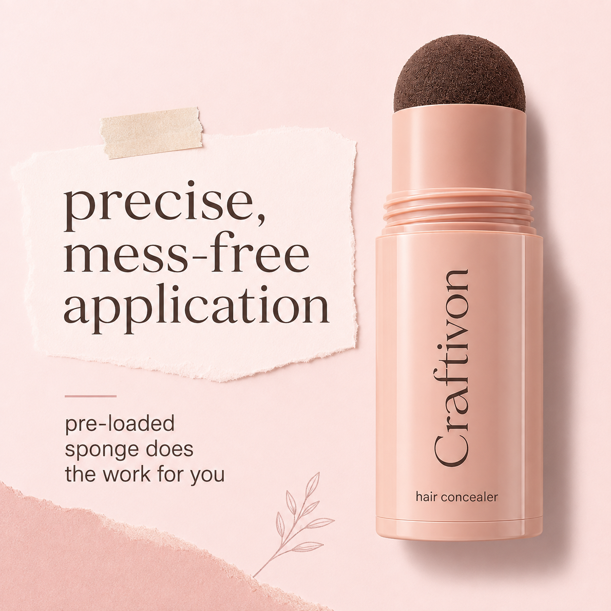 ✨ Sofortiger Haaransatz-Concealer – Voller aussehende Ansätze in Sekunden