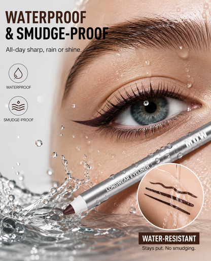 Longwear Eyeliner – Waterproof, Smudge-Proof, 24-Hour Stay