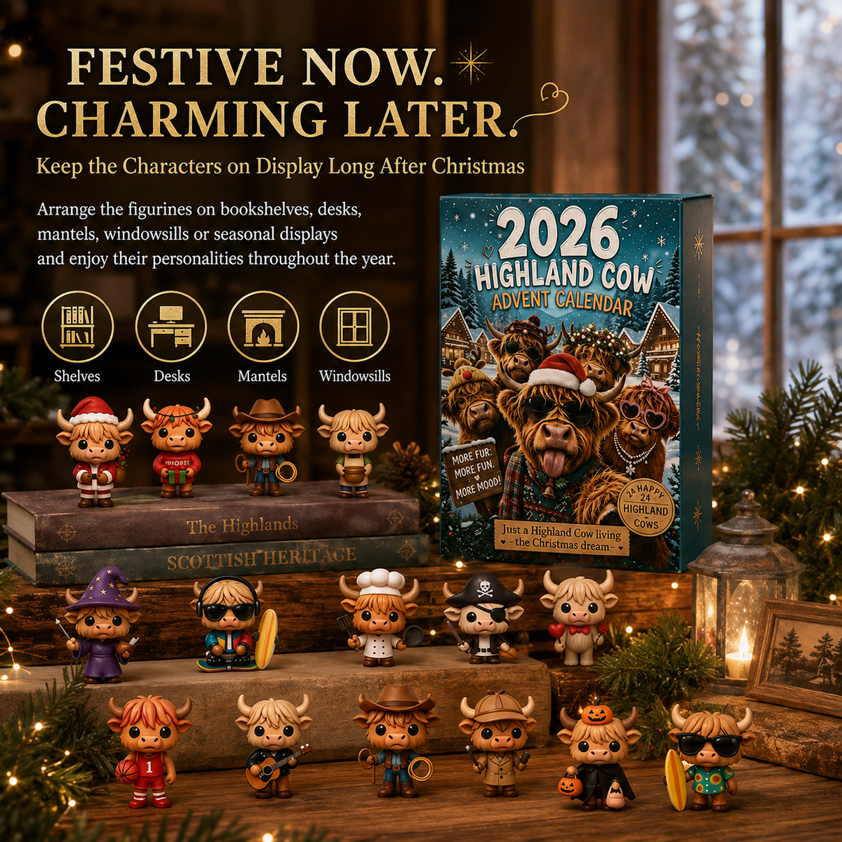 🔥2026 Highland Cow Advent Calendar