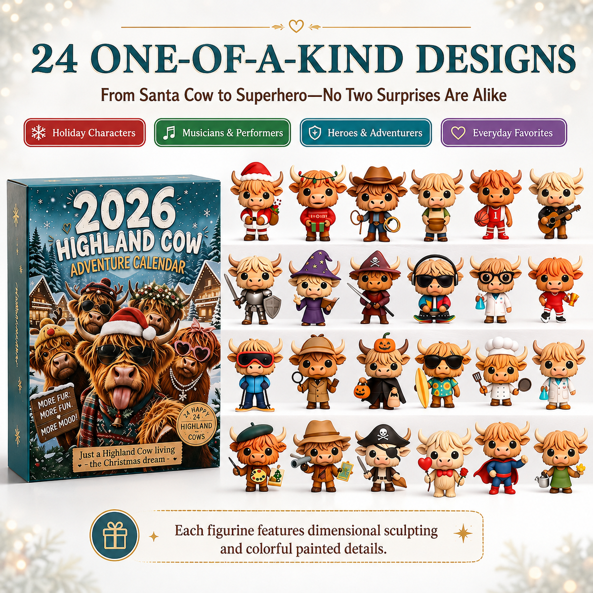 🔥2026 Highland Cow Advent Calendar