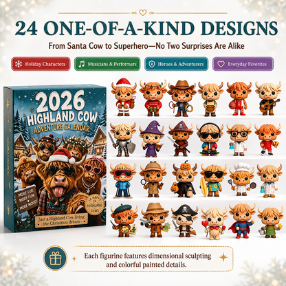 🔥2026 Highland Cow Advent Calendar