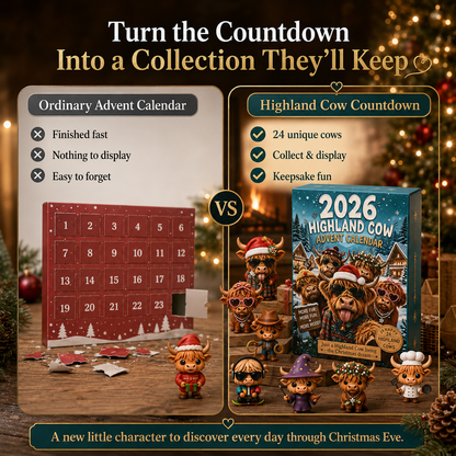 🔥2026 Highland Cow Advent Calendar