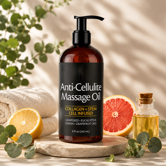 Aceite de Masaje Anticelulítico – Aceite Corporal con Colágeno + Células Madre
