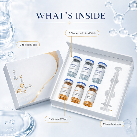 PADORO Tranexamic Acid + Vitamin C Serum Kit - 6 Vials