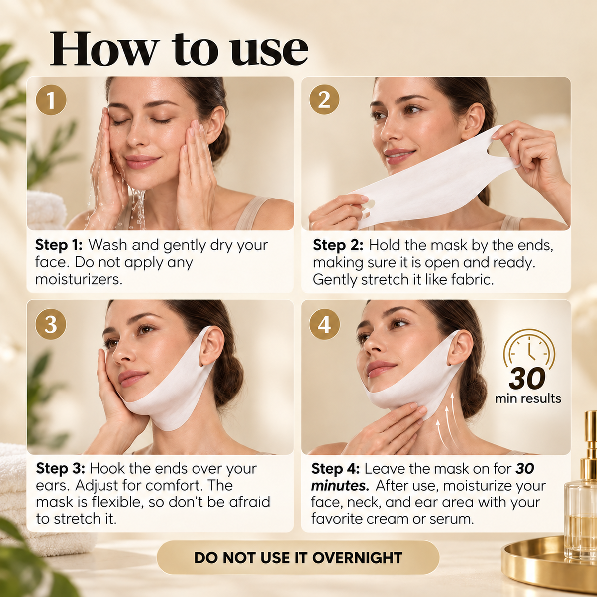 🎀V-Line Lifting Mask – Chin, Jawline & Neck Firming Mask
