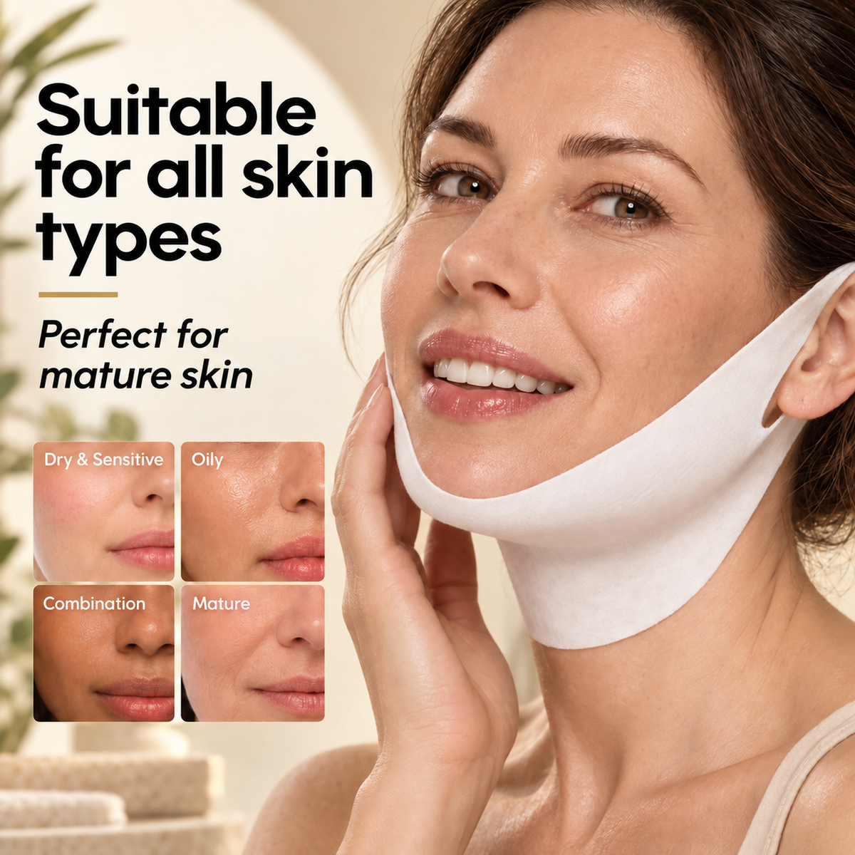 🎀V-Line Lifting Mask – Chin, Jawline & Neck Firming Mask