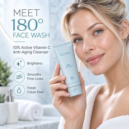 🎉Nu Skin 180° Face Wash | Vitamin C | Mature Skin | 2.5 Fl Oz | 1 Pack