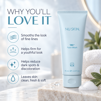 🎉Nu Skin 180° Face Wash | Vitamin C | Mature Skin | 2.5 Fl Oz | 1 Pack