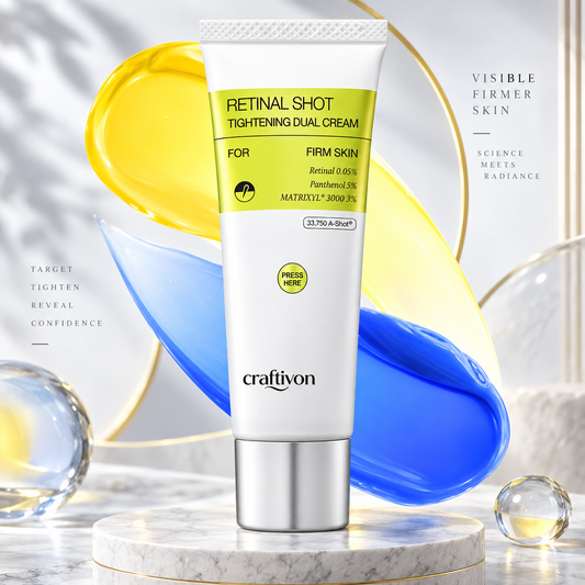 🎀The Vita-A Retinal Shot Tightening Dual Cream – 0.05% Retinal, 3% Matrixyl, 5% Panthenol