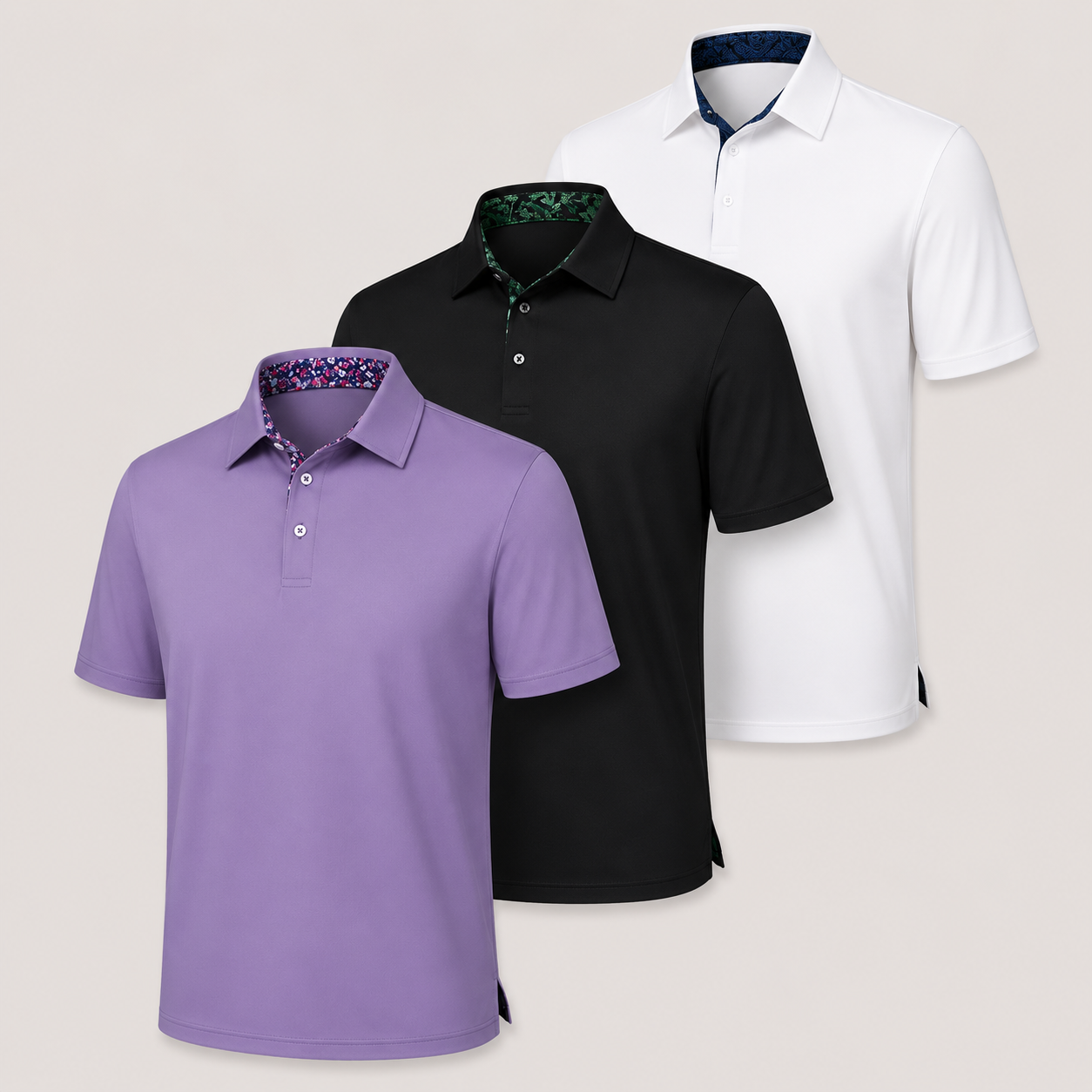 Classic Breathable Collared Men's Polo Shirts