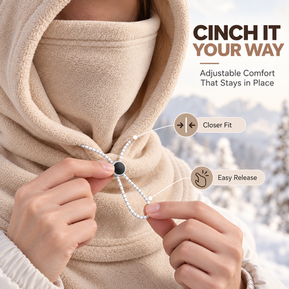 🎉3-in-1 Winter Fleece Balaclava Hood 🧣❄️ Warm Face, Ear & Neck Cover