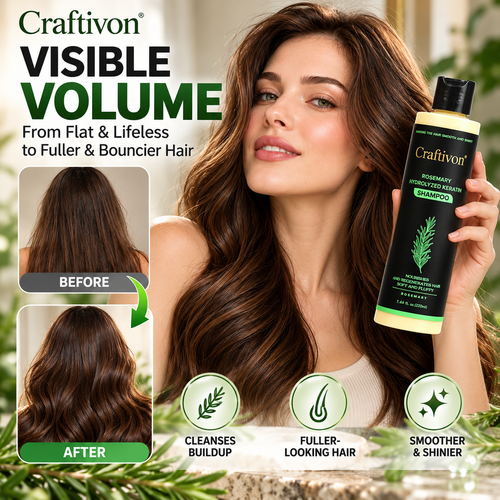 ❤️Rosemary Biotin Volumizing Shampoo for Fuller Thicker Looking Hair