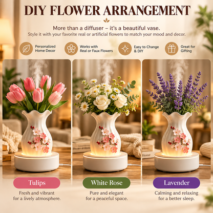 🔥Flower‑Vase Essential Oil Diffuser