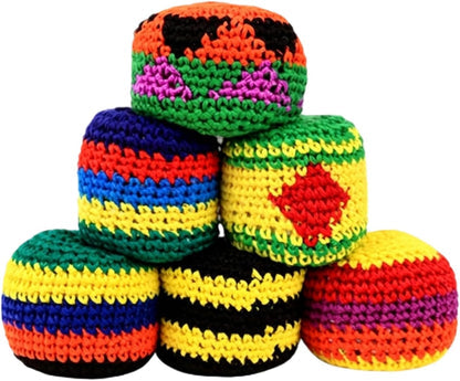 Knit Multicolor Hacky Sack Stress Ball