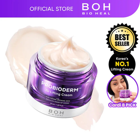 ✨ BIOHEAL BOH Probioderm 3D Lifting Cream – 17-Peptide Night Cream, Wrinkle Care for Face & Neck