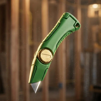 🏠 GripX Pro Heavy Duty Utility Knife – Ergonomic Aluminum, for Roofers & Construction