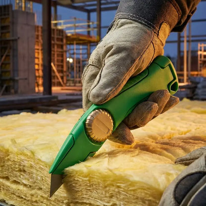 🏠 GripX Pro Heavy Duty Utility Knife – Ergonomic Aluminum, for Roofers & Construction