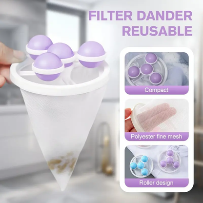 Washing Machine Filter Net Bag Cleaner Floating Hair Remover