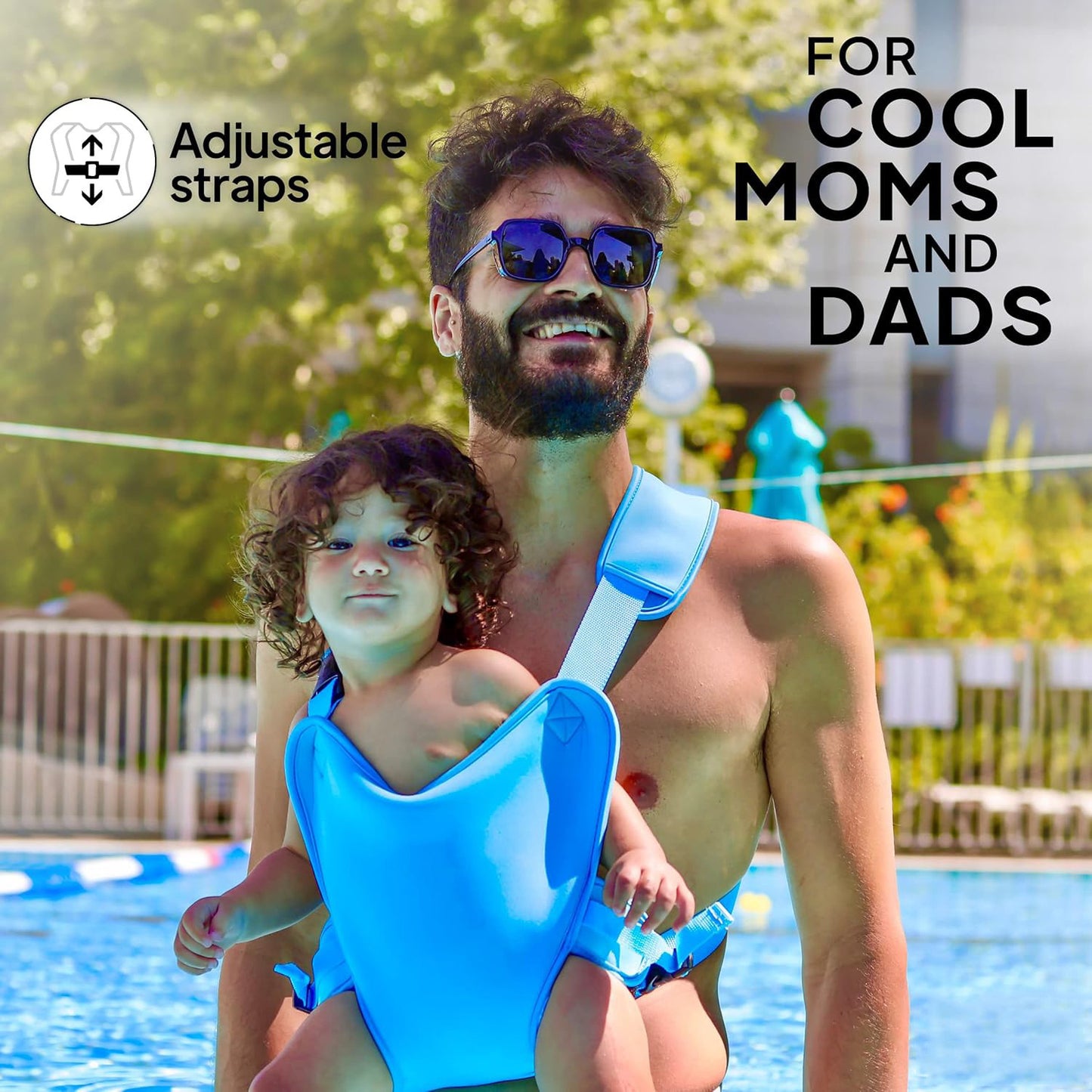 Adjustable Baby Water Carrier - Lightweight Toddler Swim Harness