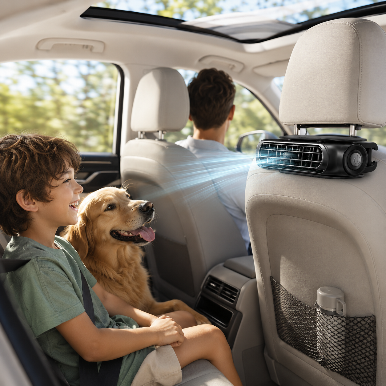 Rechargeable Car Seat Cooling Fans