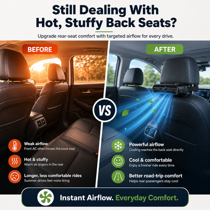 Rechargeable Car Seat Cooling Fans