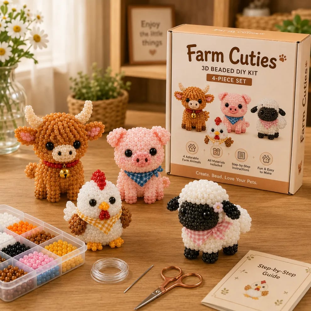 2026 Tiny 3D Beaded Animal DIY Kit