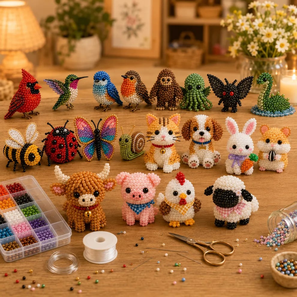 2026 Tiny 3D Beaded Animal DIY Kit