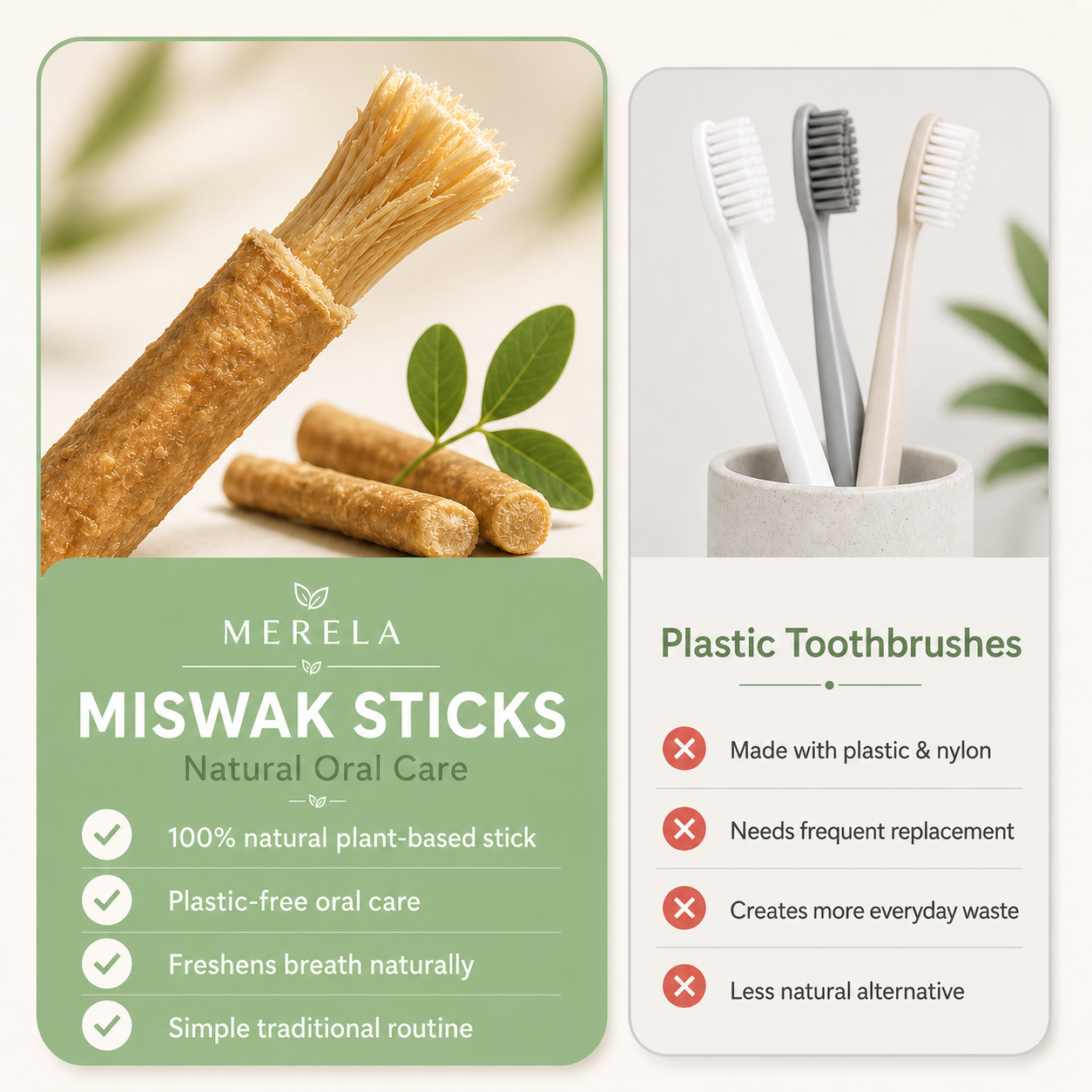 Miswak Sticks for Teeth Organic | Siwak Toothbrush Stick