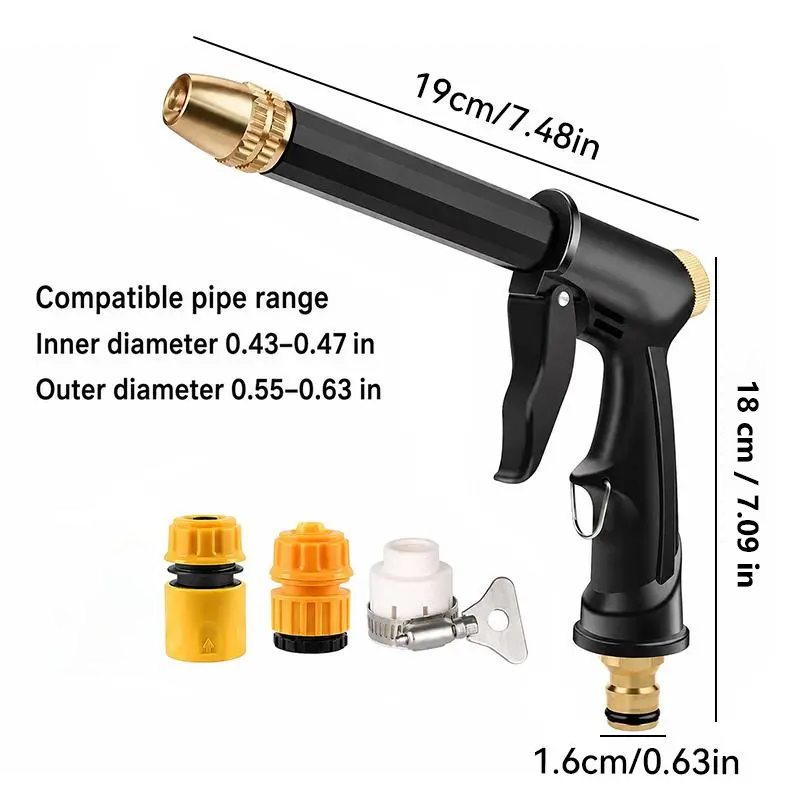 💦 Adjustable High Pressure Water Sprayer –🔧Portable Car Maintenance & Pet Cleaning Essential