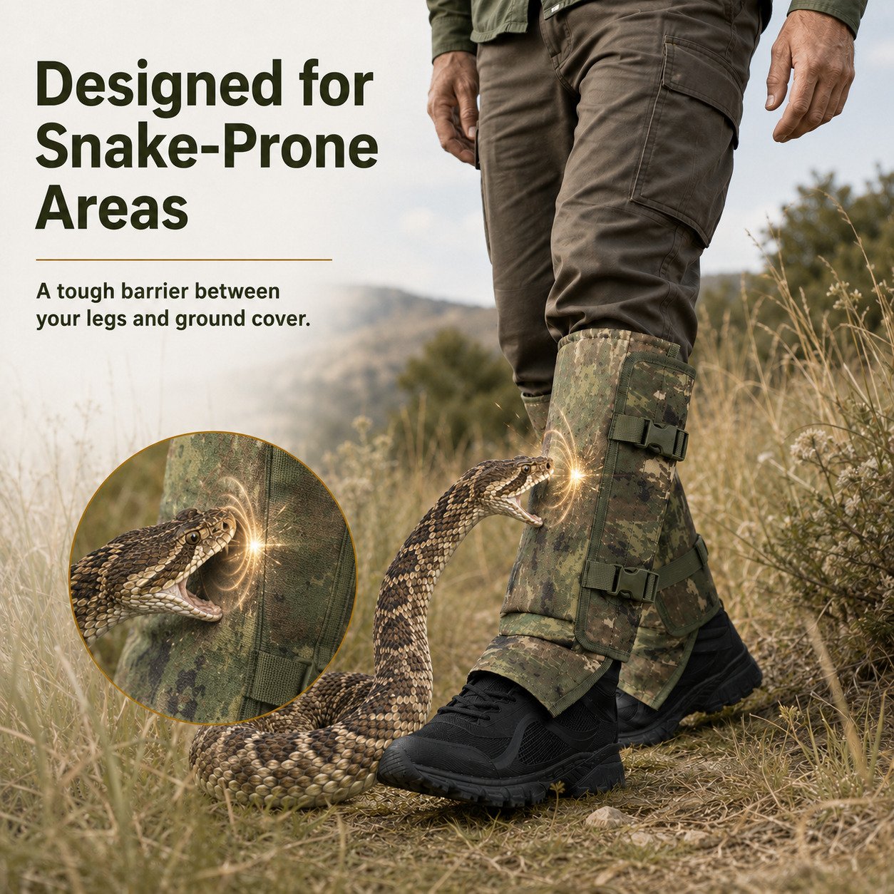 🔥Unisex Pro🔥Unisex Professional Snake Guard Gaitersfessional Snake Guard Gaiters