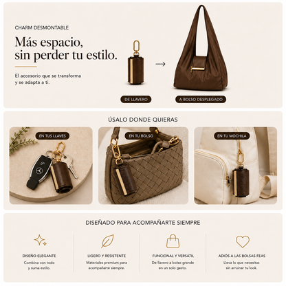 KEYCHAIN TOTE IN JET